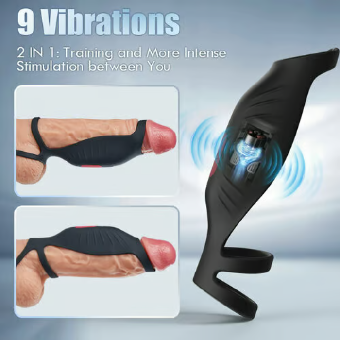 Eveandlove Pleasure Fusion Pro 9 Vibration Modes Efficient&Flexible Cock Ring