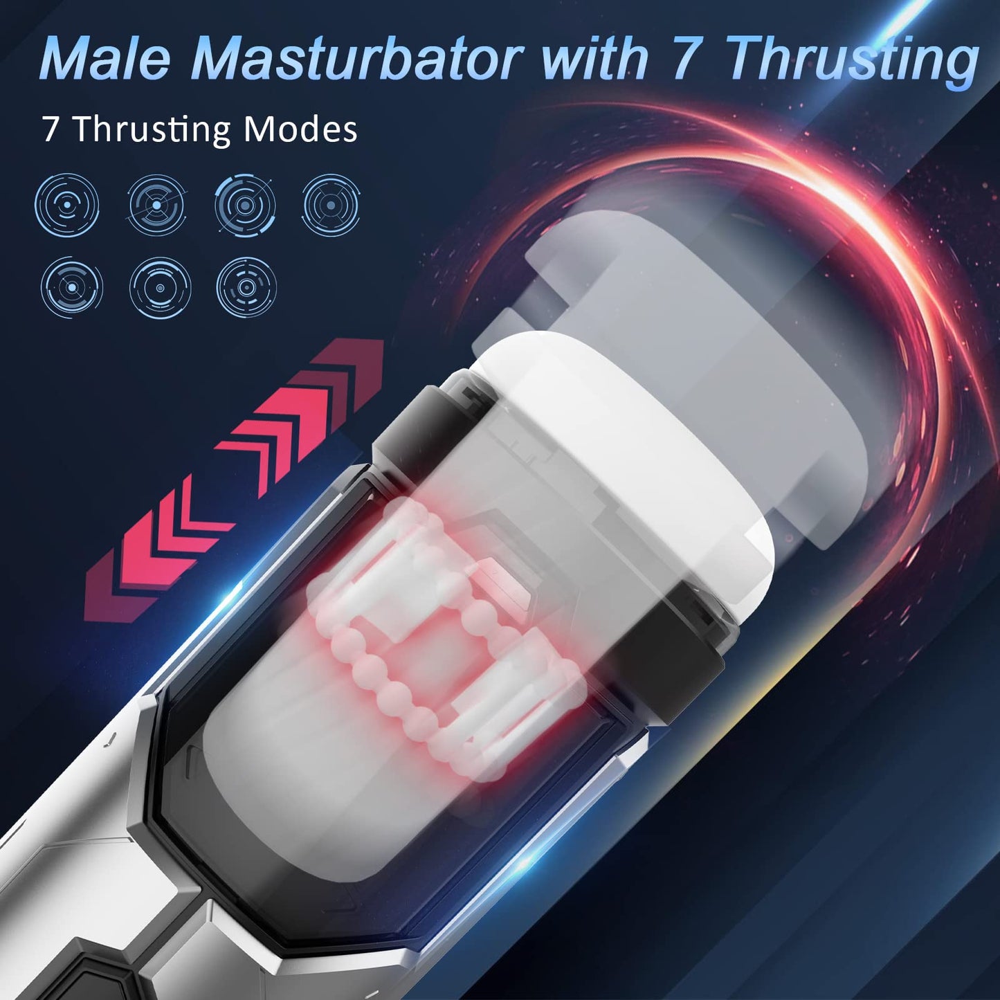 Eveandlove 7 Thrusting & Vibration ModesElectric Male Stroker Pocket Pussy for Men