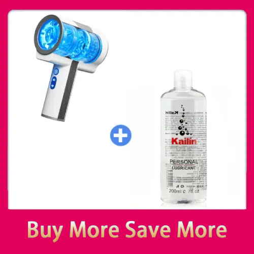 Eveandlove Double-Ended Handheld Vibrating Thrusting & Rotating Automatic Male Masturbator