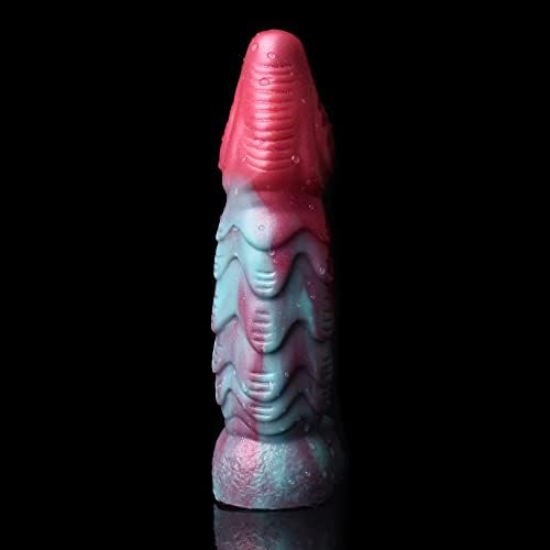 Eveandlove 8.27 Octopus Penis Extender Sleeve – Realistic Silicone Enlargement Sleeve with Penis Ring for Men