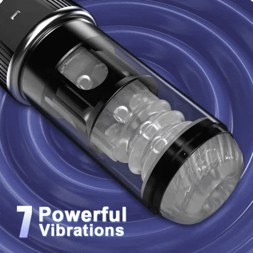 Eveandlove 5 Rotating 5 Sucking 7 Vibrating Masturbator & Training 2 IN 1 Adult Toys