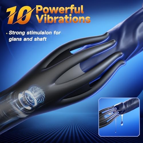 Eveandlove 2-in-1 Male Vibrator & Masturbator - 10 Powerful Vibrations for Penis Training & Stimulation