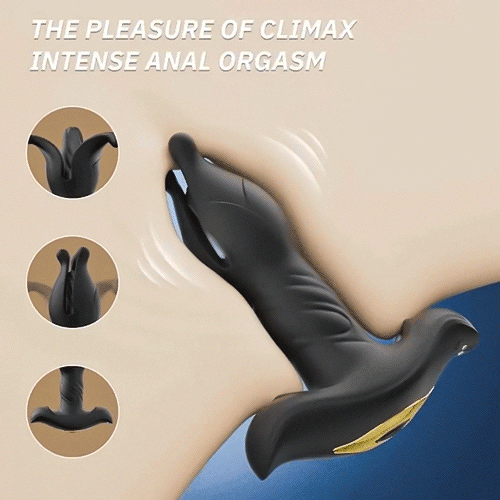 Eveandlove Remote Control 9 Tension Shock Flapping Thrusting Vibrating Butt Plug Prostate Massager