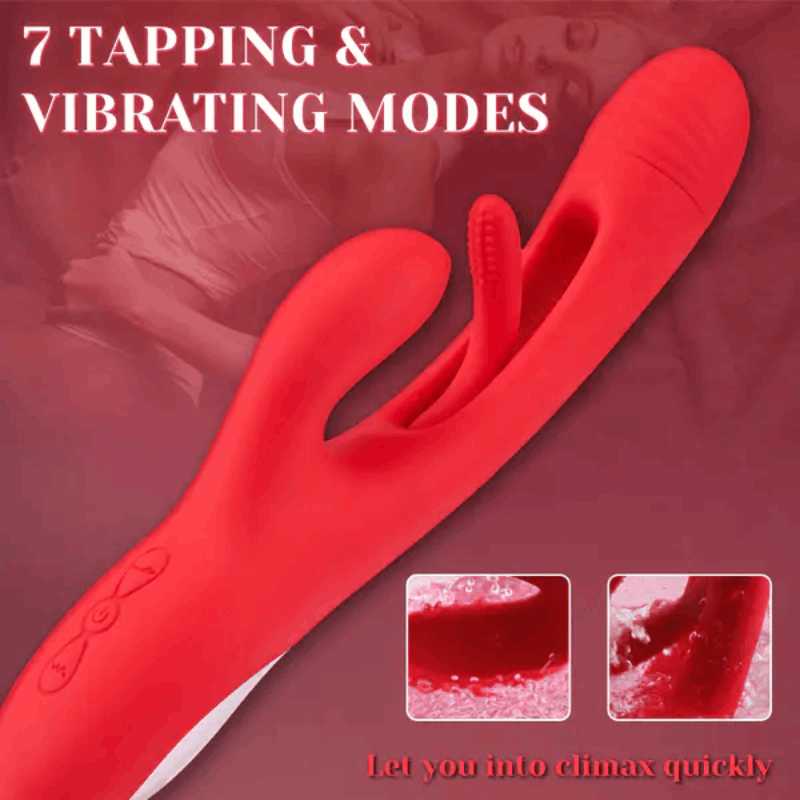 Eveandlove - Rabbit Tapping Vibrating All-In-One G-Spot Vibrator for Women