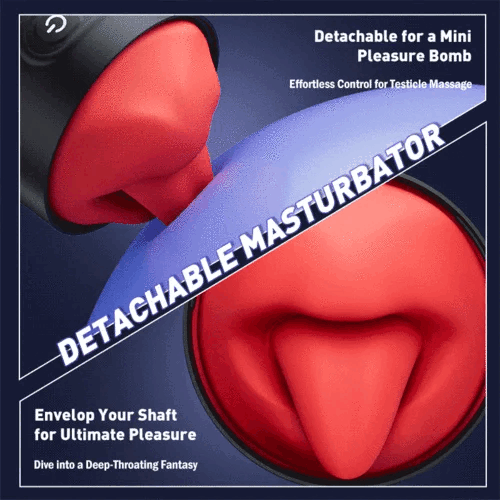 Eveandlove App Controlled Male Masturbator with 9 Tongue Licking & Vibration Modes