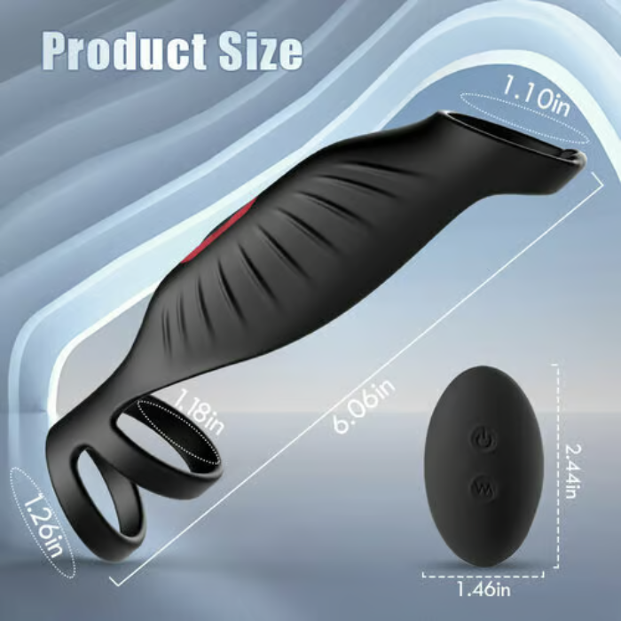 Eveandlove Pleasure Fusion Pro 9 Vibration Modes Efficient&Flexible Cock Ring