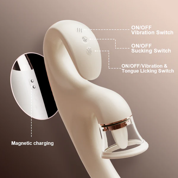 Eveandlove Clitoral Arousal Tongue Licking Suction Vibration Triple Stimulation Vibrators