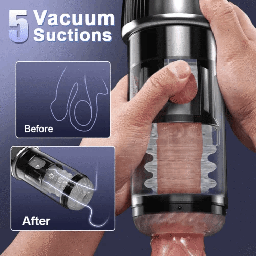 Eveandlove 5 Rotating 5 Sucking 7 Vibrating Masturbator & Training 2 IN 1 Adult Toys