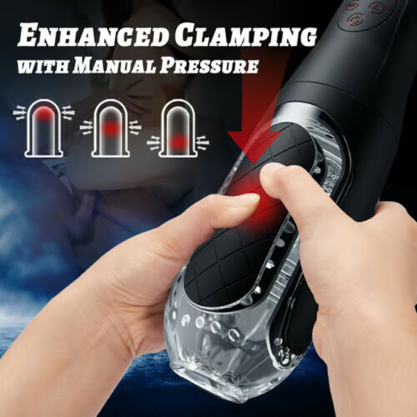 ROGUE - Pressure Plate Removable Blow Job Deep Squeeze 5 Sucking Handheld Masturbator