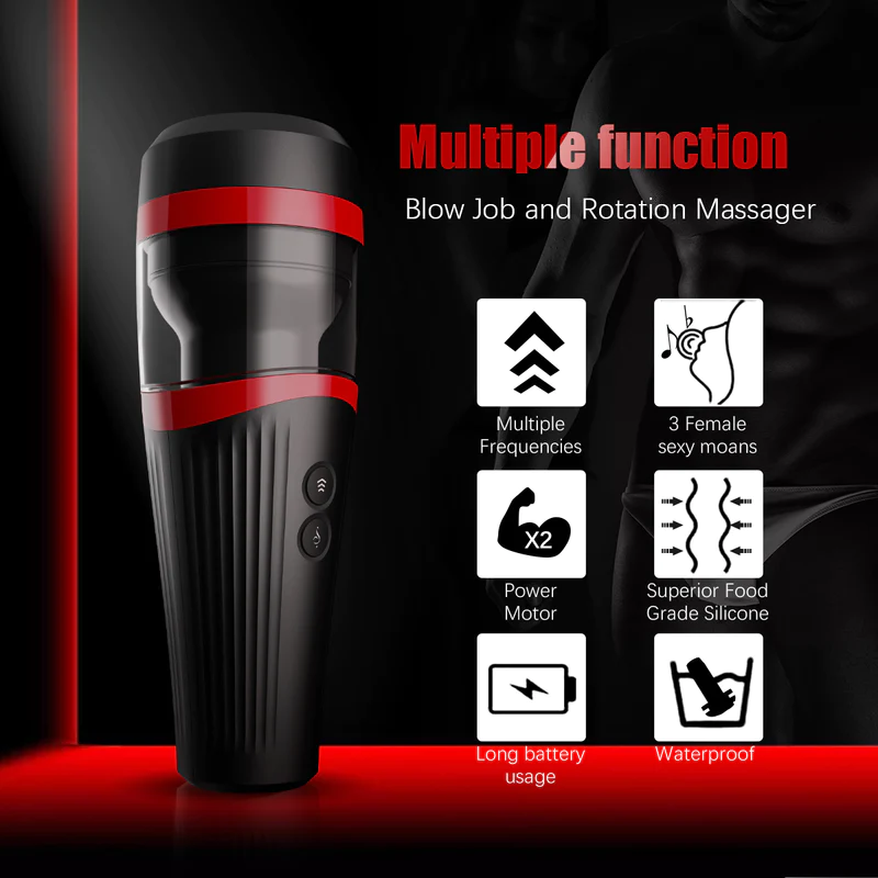 Eveandlove Handsfree Masturbator | Thrusting Sex Toy Vibrating Cup