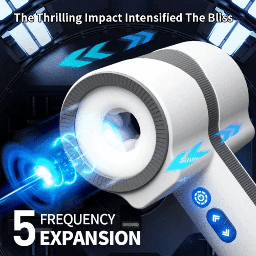 Eveandlove Double-Ended Handheld Vibrating Thrusting & Rotating Automatic Male Masturbator
