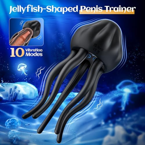 Eveandlove Male Vibrator - 10 Vibration Modes & Tentacle Stroker for Penis & Nipple Stimulation