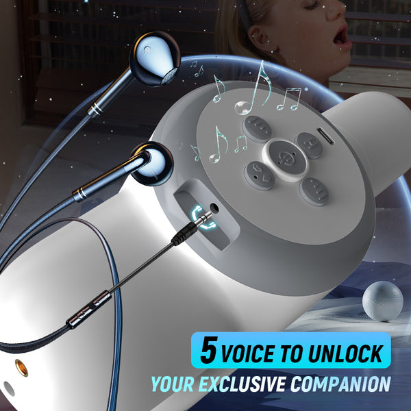 Eveandlove Automatic Lubrication 8 Thrusting & Sucking Handheld Male Stroker