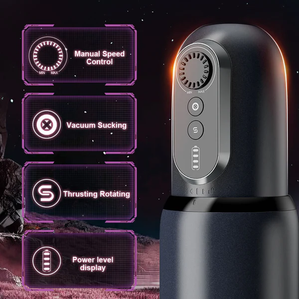 Eveandlove & Godwin Stepless Variable Speed Masturbator Handsfree