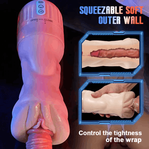 Eveandlove 5 Sucking 10 Vibrating Simulated Vagina Masturbator and Pussy Pocket