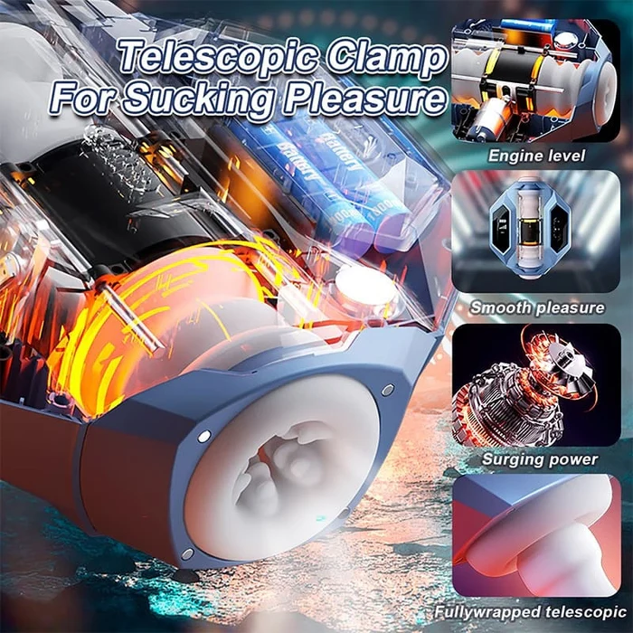 Eveandlove 2024 Spaceship Thrusting Sucking Heating Male Stroker Dual Opening