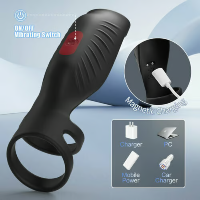 Eveandlove Pleasure Fusion Pro 9 Vibration Modes Efficient&Flexible Cock Ring