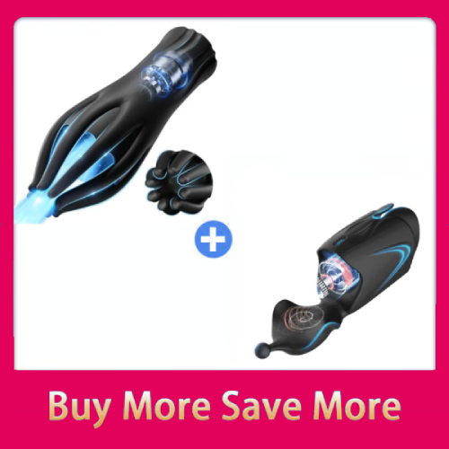 Eveandlove 2-in-1 Male Vibrator & Masturbator - 10 Powerful Vibrations for Penis Training & Stimulation