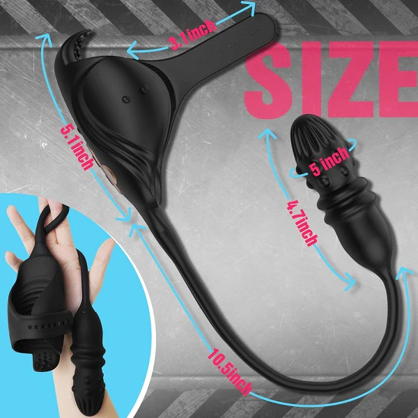 Eveandlove 7 Thrusting 7 Vibrating Prostate Massager & Penis Vibrator For Men Couple Sex Toy