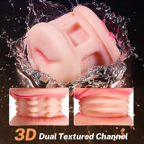Eveandlove 10 Vibration Anal and Vaginal 2 in 1 Handheld Masturbator
