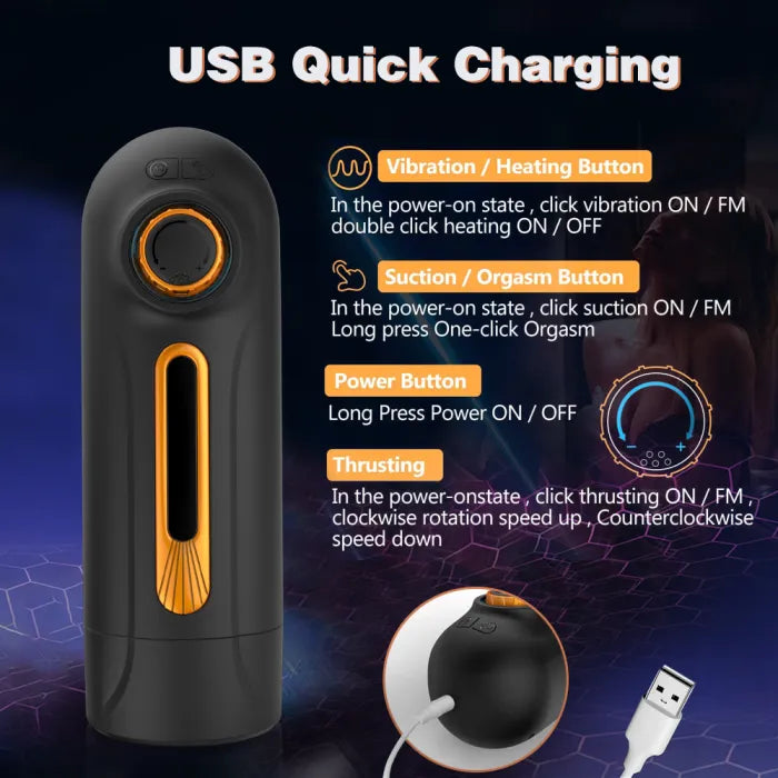 Eveandlove 10 Thrusting 10 Vibrating 3 Sucking Heating Male Masturbator