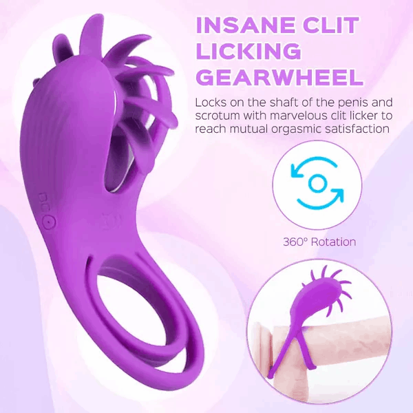 Eveandlove & Roxy - Licking Sex Toy & Vibrating Dual Penis Ring