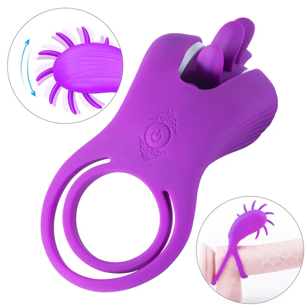 Eveandlove & Roxy - Licking Sex Toy & Vibrating Dual Penis Ring