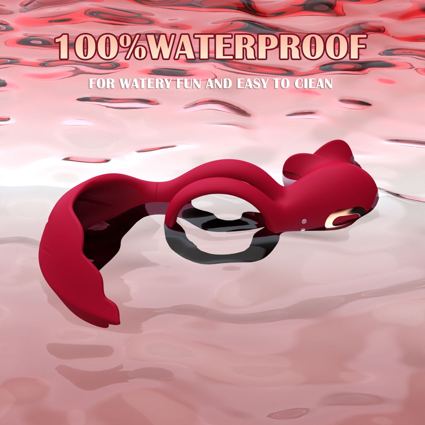 Eveandlove Waterproof Dual-Stimulation Cock Ring – 12 Vibration Modes for Enhanced Pleasure