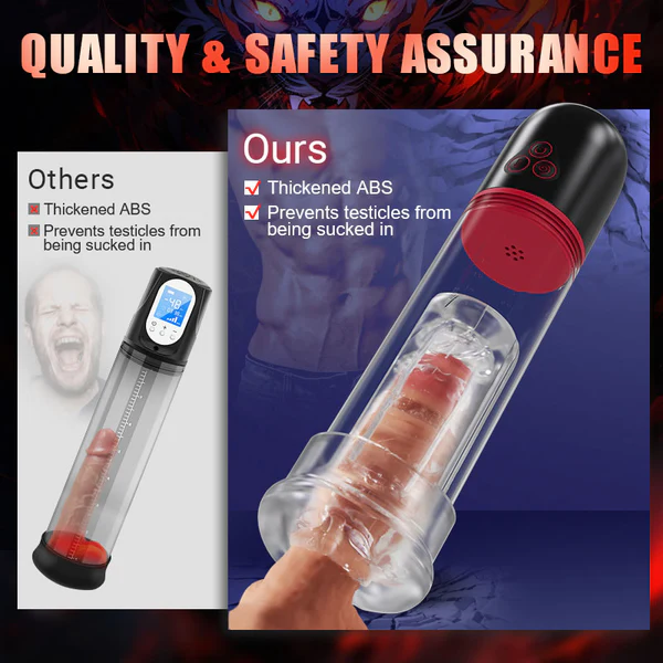 Eveandlove 9 Vibrating 9 Sucking Male Masturbator Penis Enlargement Pump