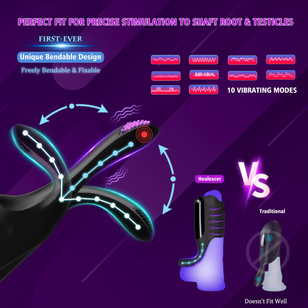 Eveandlove Penis Vibrator with Tapping & Vibrating Function