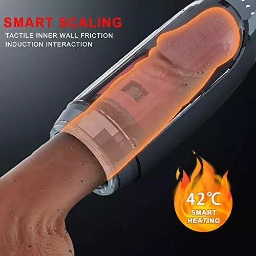 2023 latest Intelligent Toy Automatic Sucking Heating and Telescopic Rotating Electric Masturbator Cup
