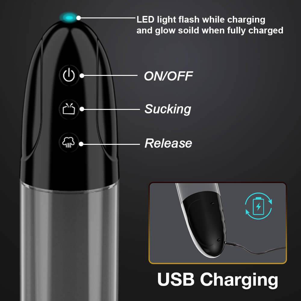 2 In 1 Vagina Sucking Electric Penis Enhancement Pump Male Masturbation Cup