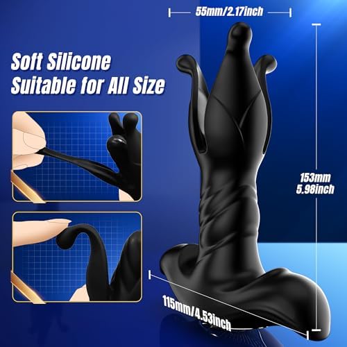 Prostate Massager for Men – 9 Mode Vibrating Thrusting Anal Plug with Remote Control