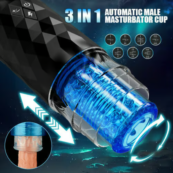 Eveandlove Hand-Free 7 Expansion Rotating Voice Function Masturbator Cup