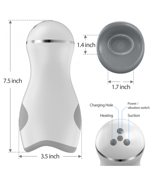 Eveandlove 42℃ Intelligent Heating Automatic Male Masturbation Cup