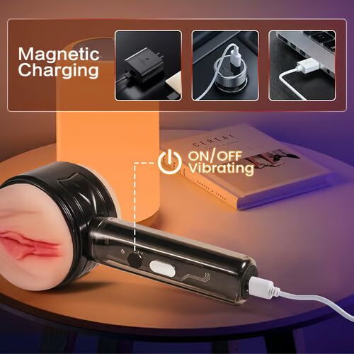 Eveandlove 10 Vibration Anal and Vaginal 2 in 1 Handheld Masturbator