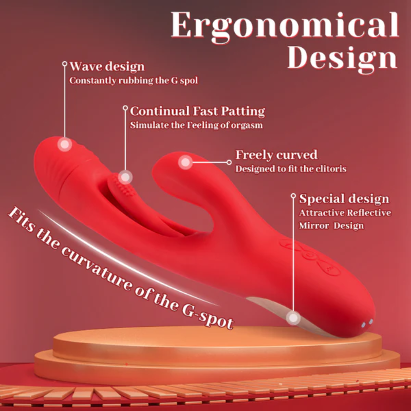 Eveandlove - Rabbit Tapping Vibrating All-In-One G-Spot Vibrator for Women