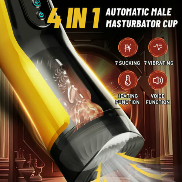 Eveandlove 7 Sucking 7 Vibrating Heating Male Masturbator