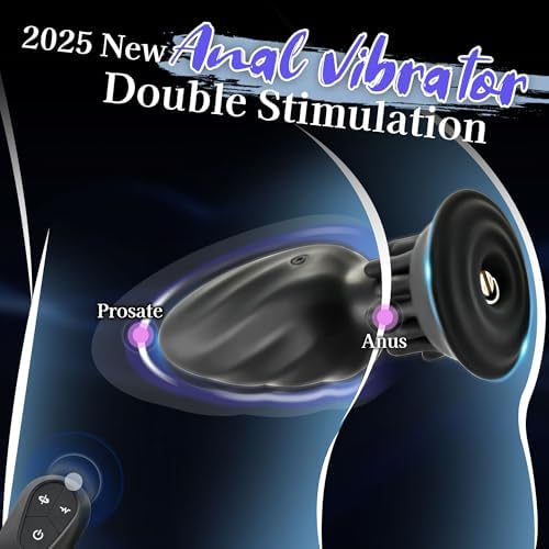 Eveandlove Rotating Anal Plug – 10 Vibration & Rotation Modes Prostate Massager with Tentacle Design & Remote Control