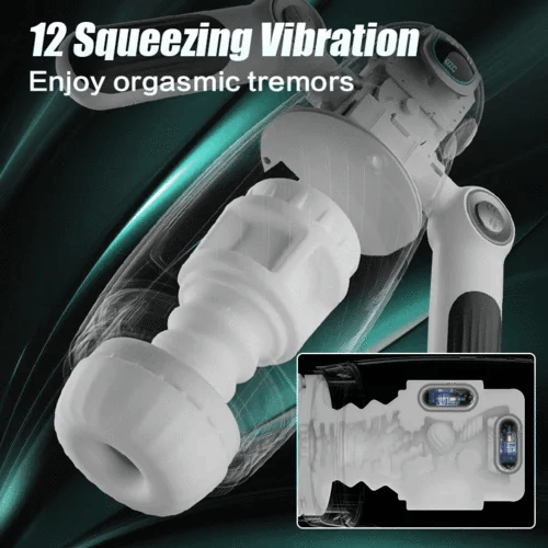 Eveandlove 7 Telescopic Squeezing 12 Vibration Masturbator Experience More Authentic Piston