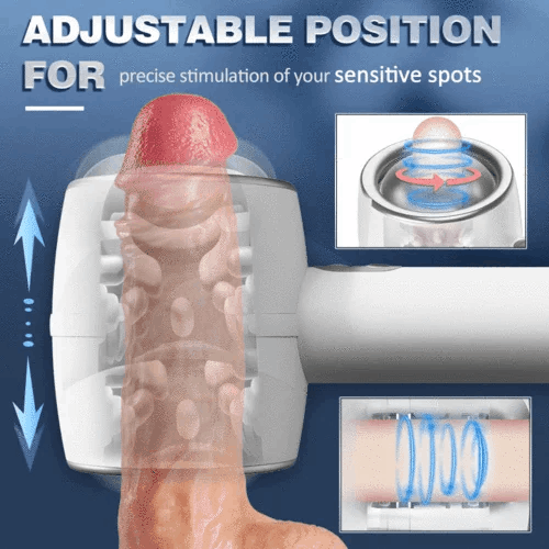 Eveandlove Automatic 3 Frequency Telescopic Handheld Male Masturbator
