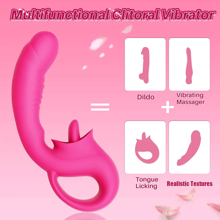 Eveandlove G-spot vibrator offers 10 licking and vibration patterns for women