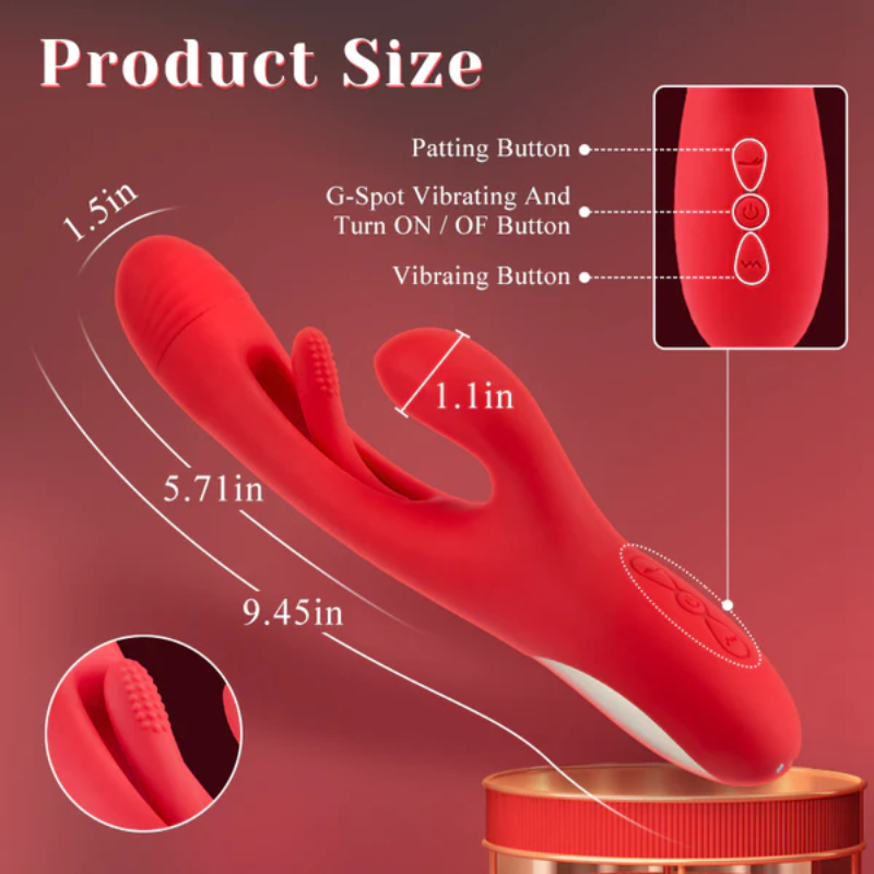 Eveandlove - Rabbit Tapping Vibrating All-In-One G-Spot Vibrator for Women