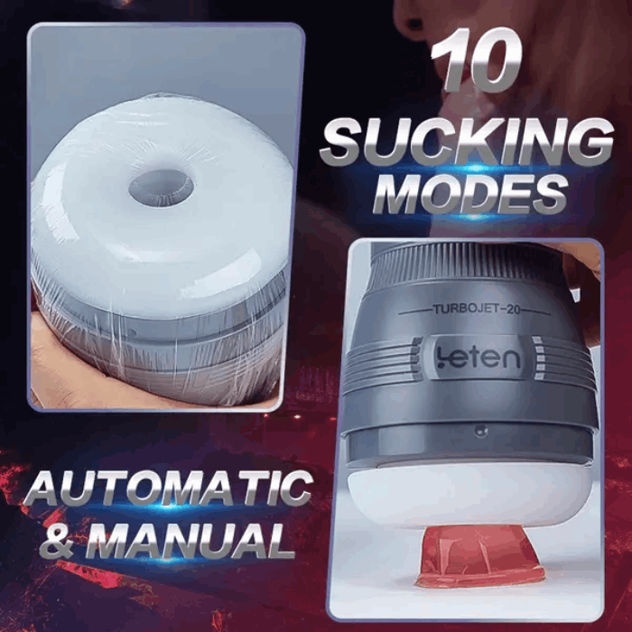 Eveandlove&Leten - 10 Sucking 10 Vibrating Sexy Female Moaning and LCD Display Masturbator