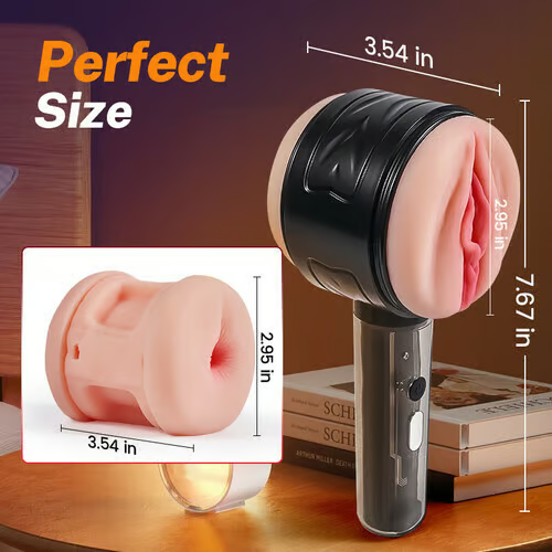 Eveandlove 10 Vibration Anal and Vaginal 2 in 1 Handheld Masturbator