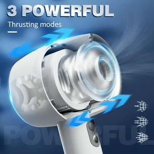 Eveandlove Automatic 3 Frequency Telescopic Handheld Male Masturbator