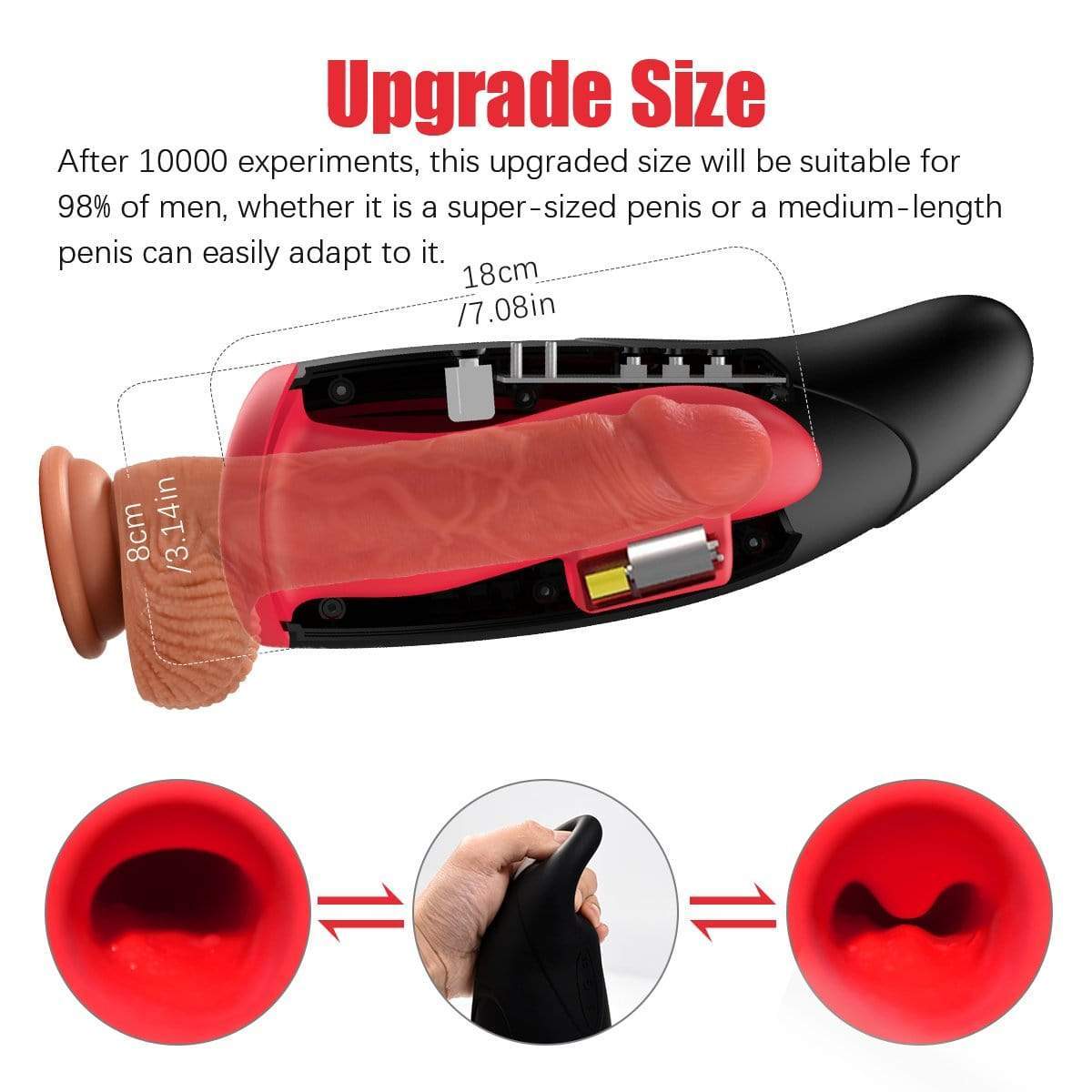 Eveandlove Electric Masturbator with Heating Function