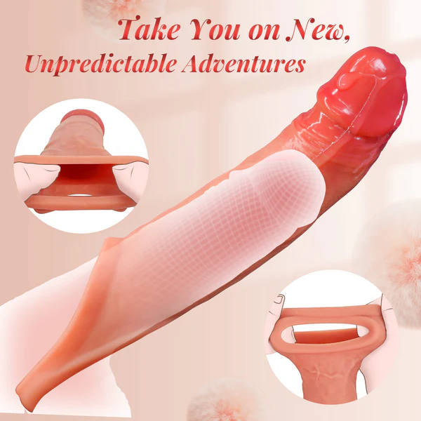 Eveandlove APP Controlled 9 Vibration Intensities Vibrating Penis Sleeve