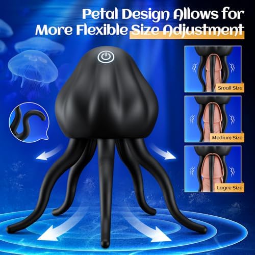 Eveandlove Male Vibrator - 10 Vibration Modes & Tentacle Stroker for Penis & Nipple Stimulation