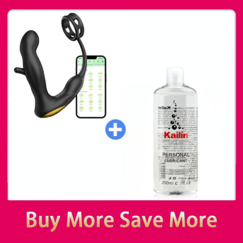 Eveandlove Hollow Flapping Vibrating Silicone Prostate Massager with Cock Ring